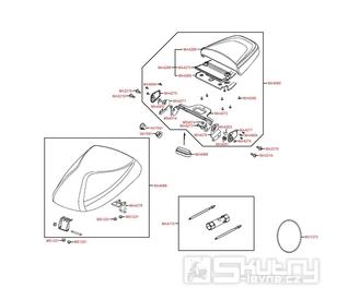 F09 Sedačka a nářadí - Kymco Agility 50 4T KG10SA