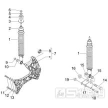 4.10 Zadní tlumič - Gilera Runner 200 VXR 4T LC 2005-2006 (ZAPM46200)