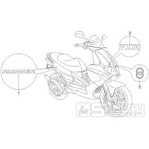 2.38 Samolepky, loga - Gilera Runner 200 VXR 4T LC Race 2006 UK (ZAPM46200)