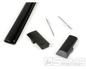 Ochranný lemování včetně koncových krytů lišt - Orig. Vespa PK S, PK S Lusso, PK SS, PK ETS plast černá