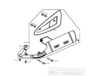 F15 Výfuk - Kymco Heroism 50 Calypso 50 KCZ SB10AC