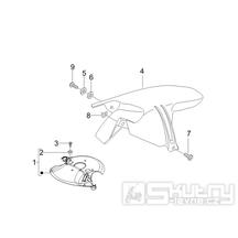 2.33 Zadní blatník - Gilera Stalker 50 2T 2007-2008 (ZAPC40100)