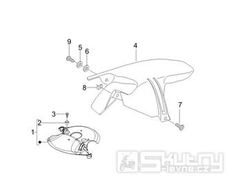 2.33 Zadní blatník - Gilera Stalker 50 2T 2007-2008 (ZAPC40100)