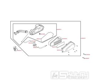 F13 Vzduchový filtr - Kymco Agility 50 One 4T / MMC 4T