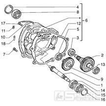 T12 Hřídel zadního kola - Gilera Runner 125 VX 4T LC (ZAPM24200)