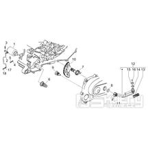 1.20 Elektrický startér motoru, nakopávací páka - Gilera Runner 50 SP 2005-2006 (ZAPC46100)