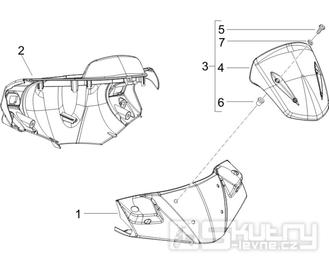 3.01 Kryt řidítek, plexi štít - Gilera Runner 200 VXR 4T LC Race 2005-2006 (ZAPM46200)