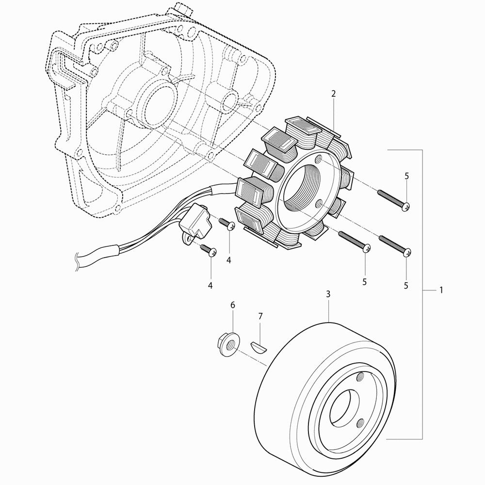 18 Magneto dobíjení - Hyosung RX 125 SM E3