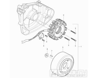 18 Magneto dobíjení - Hyosung RX 125 SM E3