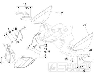 6.03 Přední světlo a blinkry - Gilera Nexus 125ie 4T LC 2008 (ZAPM35700)