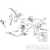 F03 Řidítka / zrcátka / gripy a kapotáž řidítek - Kymco Agility 50 RS 2T Naked KE10BB