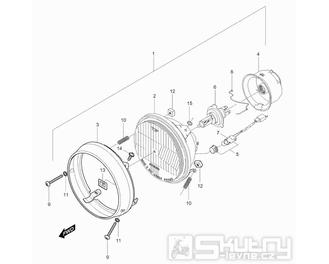 22 Přední světlo - Hyosung GV 250 Aquila