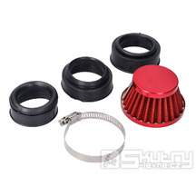 Vzduchový filtr Powerfilter krátký 44-54mm - červený