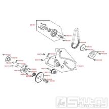 E06 Startér / olejové čerpadlo - Kymco Super 8 125