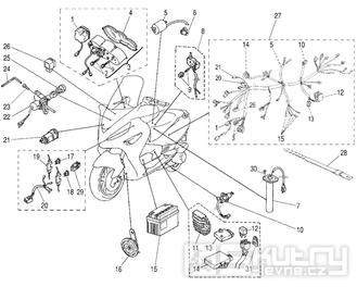 Elektroinstalace - Malaguti Madison S 250