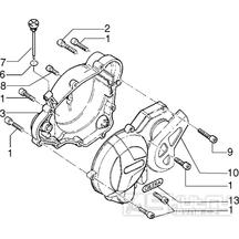 T12 Kryt klikové skříně - Gilera RK 50 (VTBC 08000 0001001)