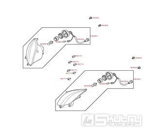 F01 Přední světlomety - Kymco MXU 500 2WD