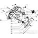 T7 Kryt motoru, startovací mechanismus - Gilera Eaglet automat do 2005 (ZAPC09000...)