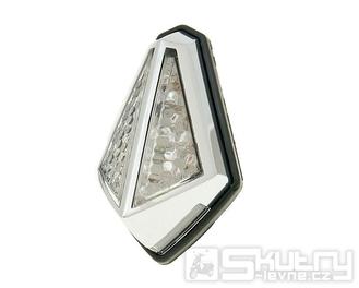 Zadní světlo LED mini custom s osvětlením SPZ - chrom