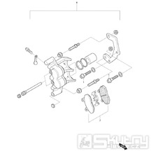 52 Brzdový třmen - Hyosung GV 650i E