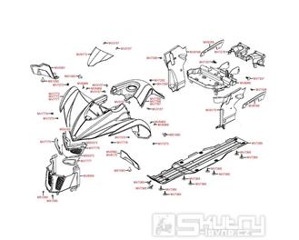 F05 Přední kapotáž - Kymco Maxxer 450i