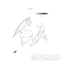 26 Boční kapotáž / Úložný prostor - Hyosung SD 50 Avanti