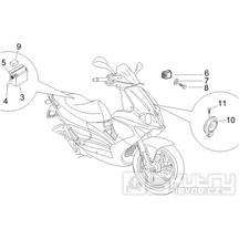 6.05 Baterie, houkačka, relé - Gilera Runner 50 PureJet 2010-2011 (ZAPC46200)