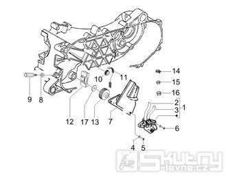 1.18 Olejové čerpadlo - Gilera Stalker 50 2T 2008-2011 (ZAPC40100, ZAPC40101)