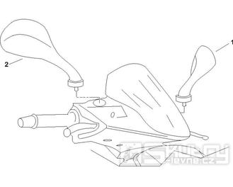 2.45 Zrcátka - Gilera Runner 125 "SC" VX 4T 2006-2007 (ZAPM46100)