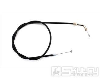 Plynové lanko černé s ohnutým zakončením pro Puch, MS 50 V