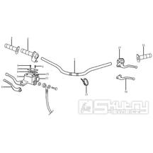 3.06 Řidítka, gripy, brzdová a spojková páčka - Gilera RCR 50 od roku 2006, D50B0 (ZAPG11D1)