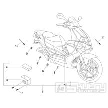 6.08 Elektroinstalace, pojistky - Gilera Runner 200 VXR 4T LC 2005-2006 (ZAPM46200)