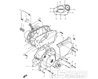 FIG05 Kryt motoru - Hyosung GT 125 RF