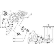 T11 Startovací páčka, mechanismus nožního startování - Gilera Stalker 50 do roku 2005 (ZAPC13000...)