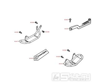 F15 Nakopávací páka / ochrana - Kymco Maxxer 50