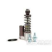 Přední tlumič BGM PRO SC/F16 Competition 195mm/205mm šedý pro Vespa PK