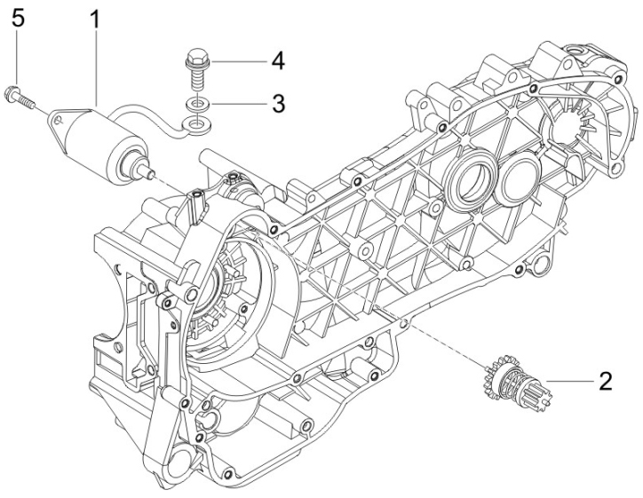 1.20 Elektrický startér motoru - Gilera Runner 200 VXR 4T LC 2006 UK (ZAPM46400)