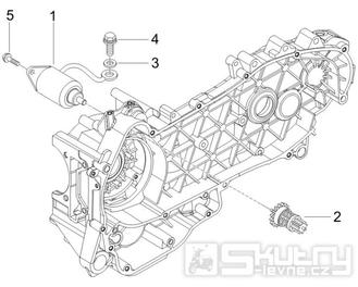 1.20 Elektrický startér motoru - Gilera Runner 200 VXR 4T LC 2006 UK (ZAPM46400)