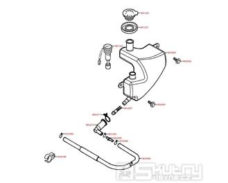 F12 Olejová nádrž - Kymco Super 9 AC 50