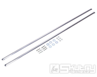 Hliníkové lišty na sedadlo Denfeld 440 mm půlkruhové pro Denfeld, Zündapp, Kreidler, Hercules