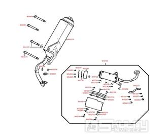 F14 Výfuk - Kymco Grand Dink 125S