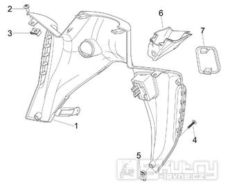 2.30 Předkolenní plast - Gilera Nexus 125ie 4T LC 2008 (ZAPM35700)