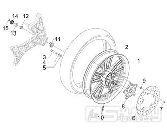 4.12 Zadní kolo - Gilera Nexus 125ie 4T LC 2008 (ZAPM35700)