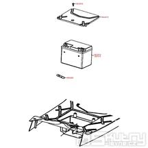 F11 Baterie / Kryt baterie / Pojistka - Kymco Agility 50 Carry 4T KG10DA