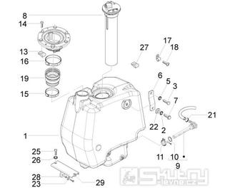 2.47 Palivová nádrž - Gilera Runner 50 PureJet 2010-2011 (ZAPC46200)