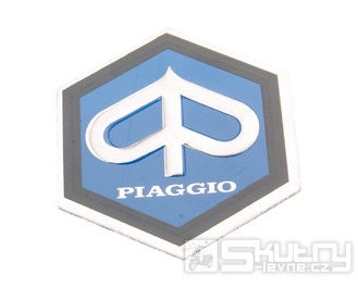 Nalepovací znak Piaggio o rozměru 25x30mm pro Vespa Primavera, Rally a Super 80 až 200ccm