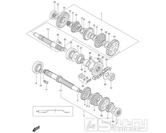 FIG15 Převodovka - Hyosung GT 125 RF