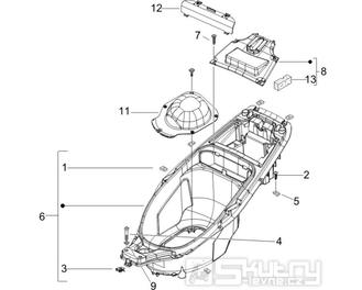 2.34 Podsedlový prostor pro přilbu - Gilera Runner 125 "SC" VX 4T UK (ZAPM46100)