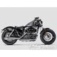 Výfuk Akrapovič Slip-On, chrom - Harley Davidson Sportster XL 1200C