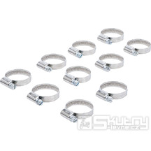 Hadicové svorky nerezové 22-32 mm, 10 kusů
